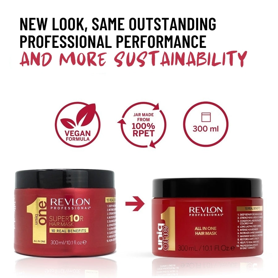 Revlon Professional UniqONE Repair Hair Treatment Mask - "All-in-One" 10 Benefits - 300ml