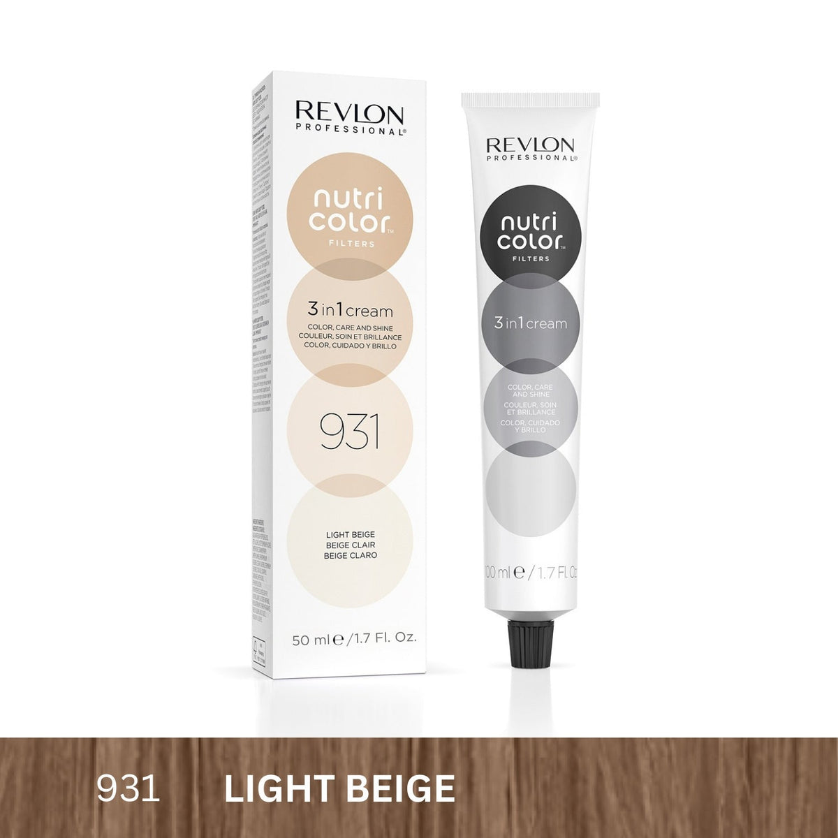 Revlon Professional Nutri Color Filters 3-In-1 Hair Color - Light Beige 931 - 50ml