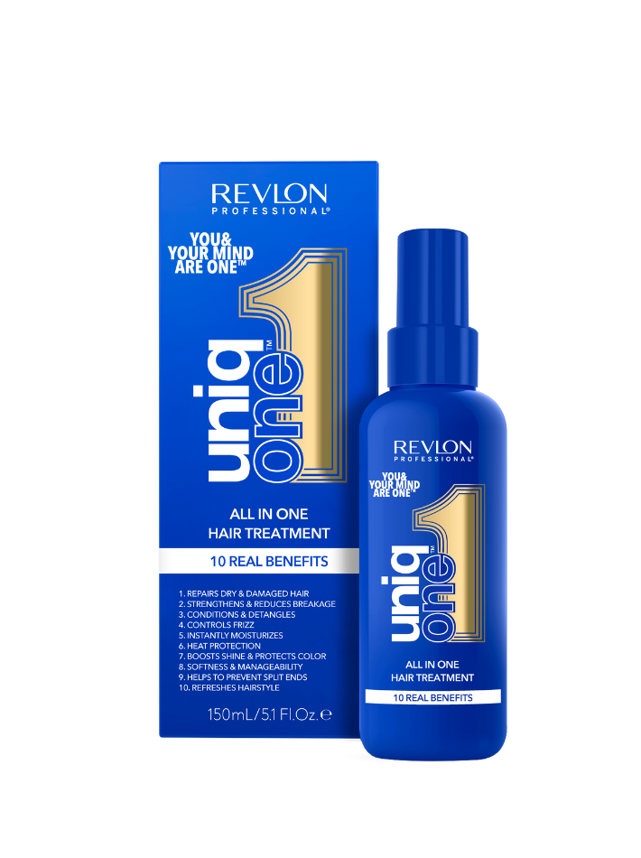 Revlon Professional UniqONE Repair Hair Spray Leave-In Treatment - 150ml - "All-in-One" 10 Benefits Hair Serum - Mental Wellness Edition