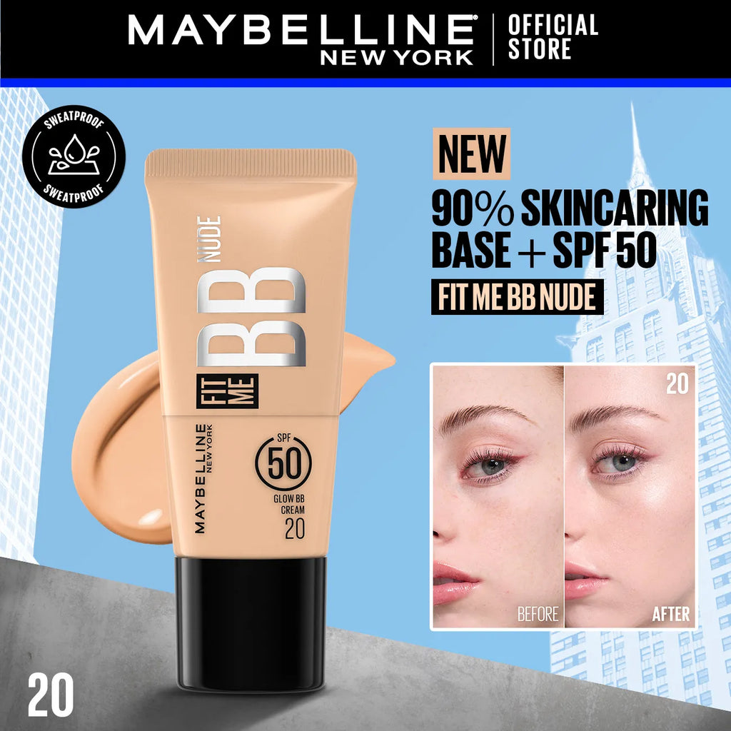 Maybelline New York Fit Me BB Nude Glow Cream