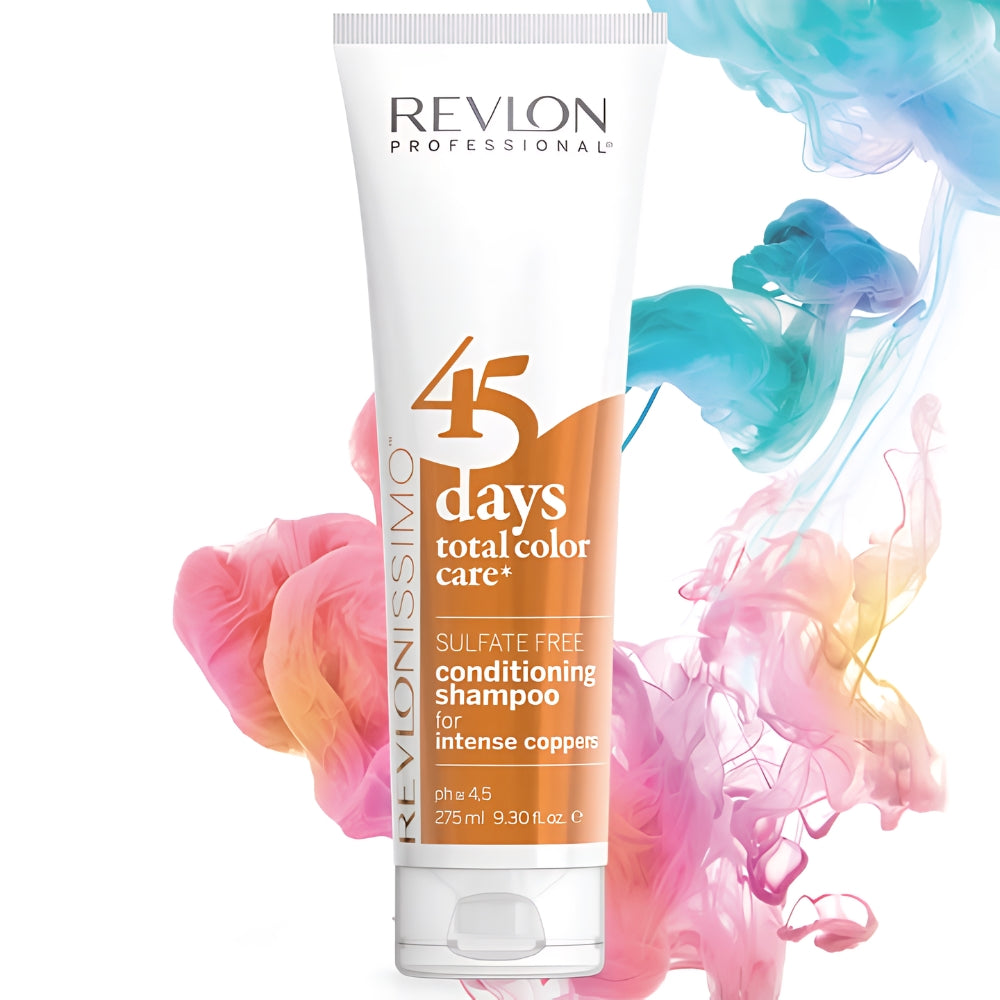 Revlon Professional Revlonissimo 45 Days Total Color Care Conditioning Shampoo - Intense Coppers - 275ml