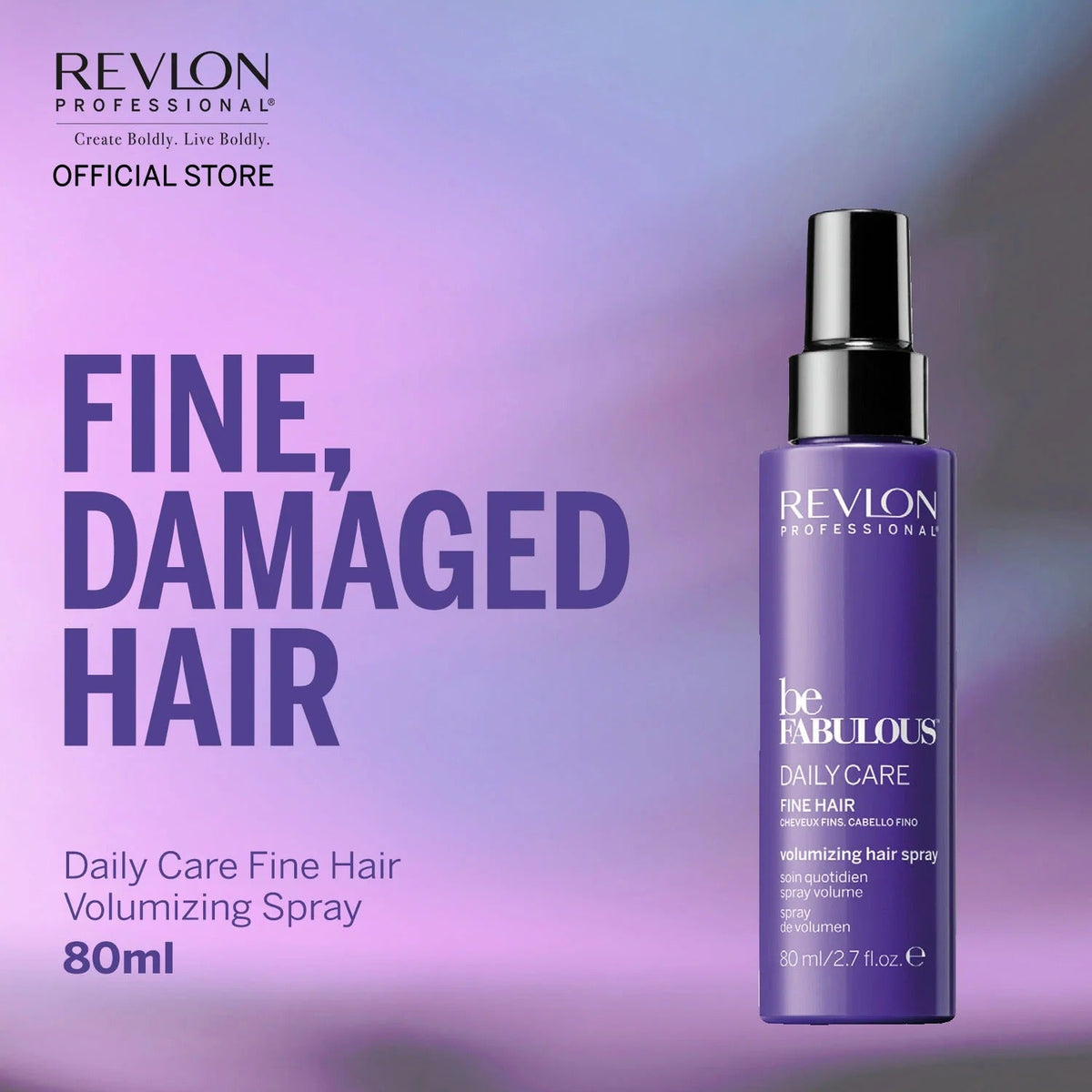 Revlon Professional BeFabulous Fine Hair Volumizing Hair Spray 80ml