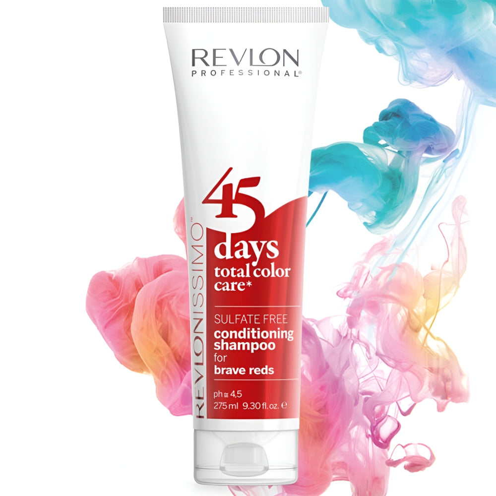Revlon Professional Revlonissimo 45 Days Total Color Care Conditioning Shampoo - Brave Reds - 275ml
