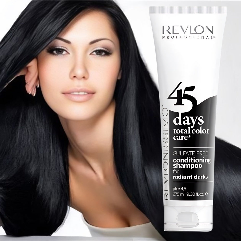 Revlon Professional Revlonissimo 45 Days Total Color Care Conditioning Shampoo - Radiant Darks - 275ml