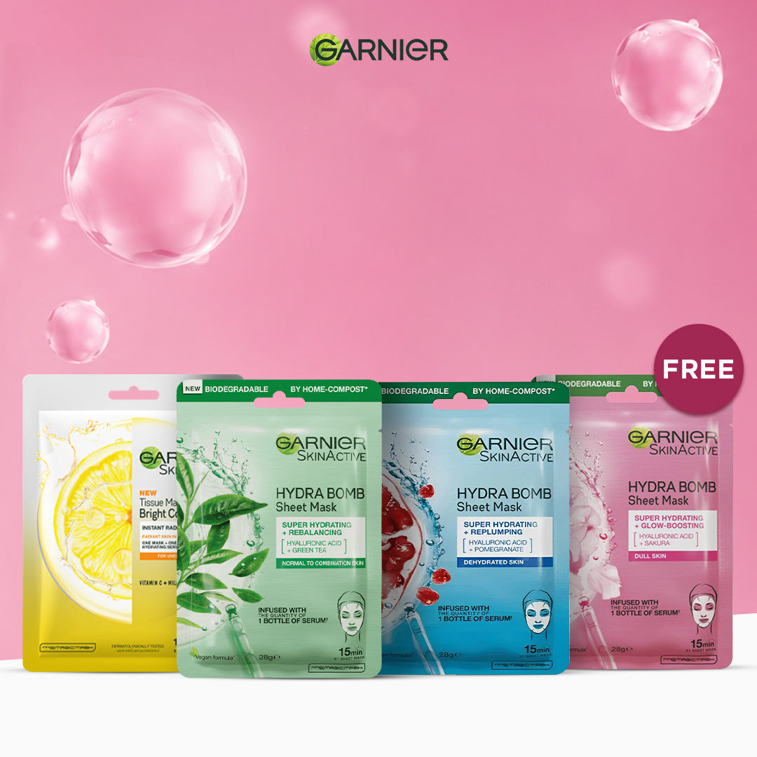 Garnier Skin Tissue Face Mask Bundle