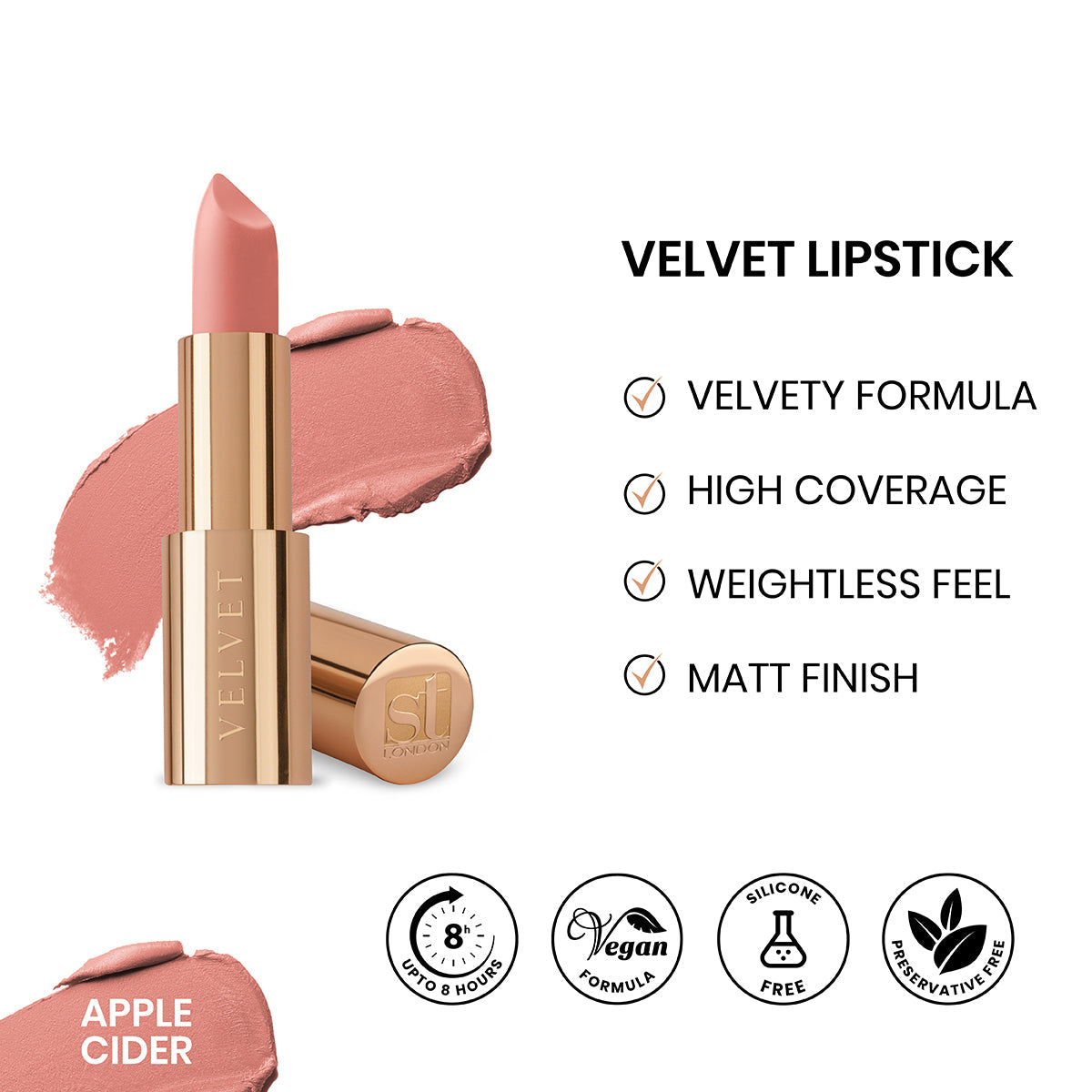 ST London Velvet Ultra Matt Lipstick - Apple Cider
