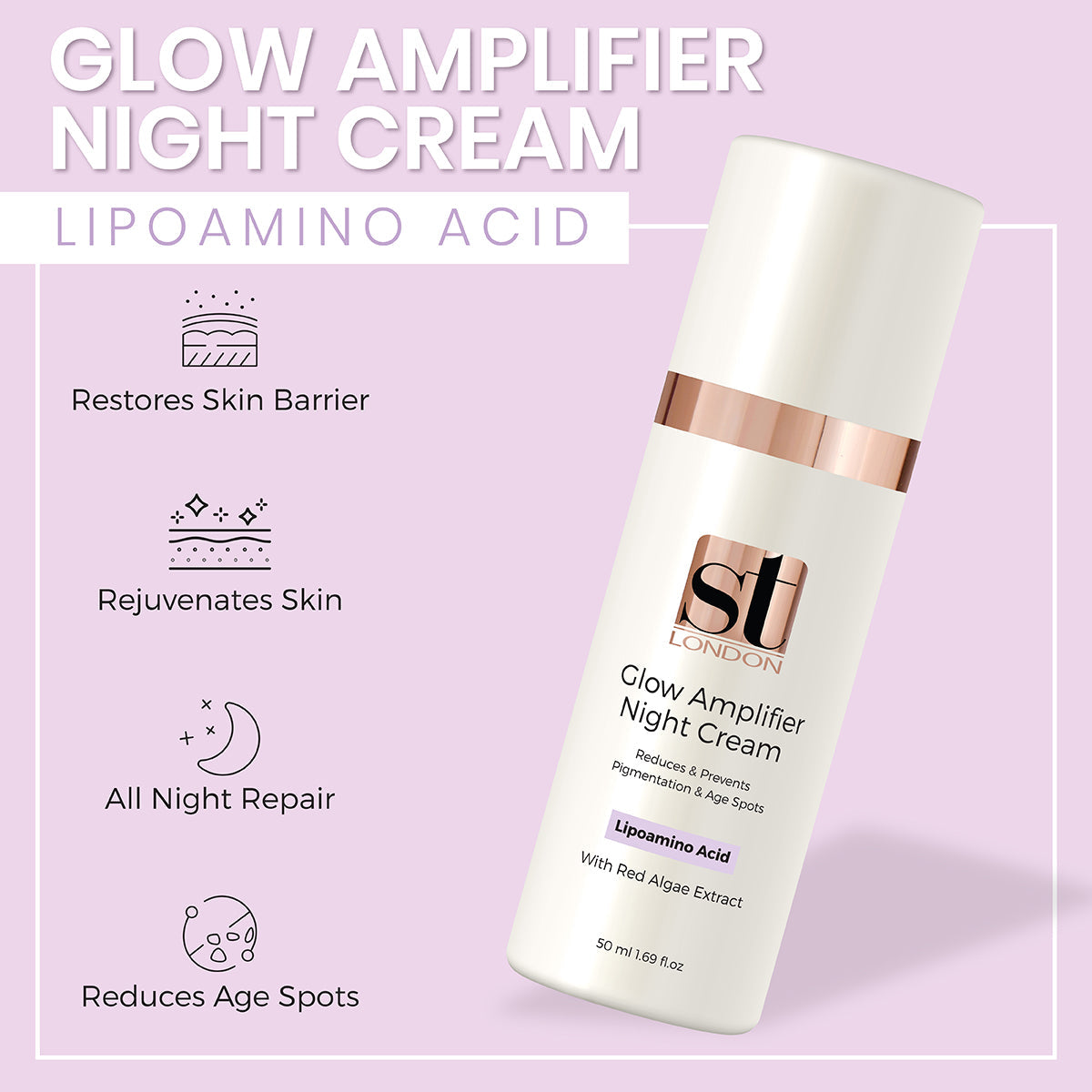 ST London Glow Amplifier Night Cream - 50ml