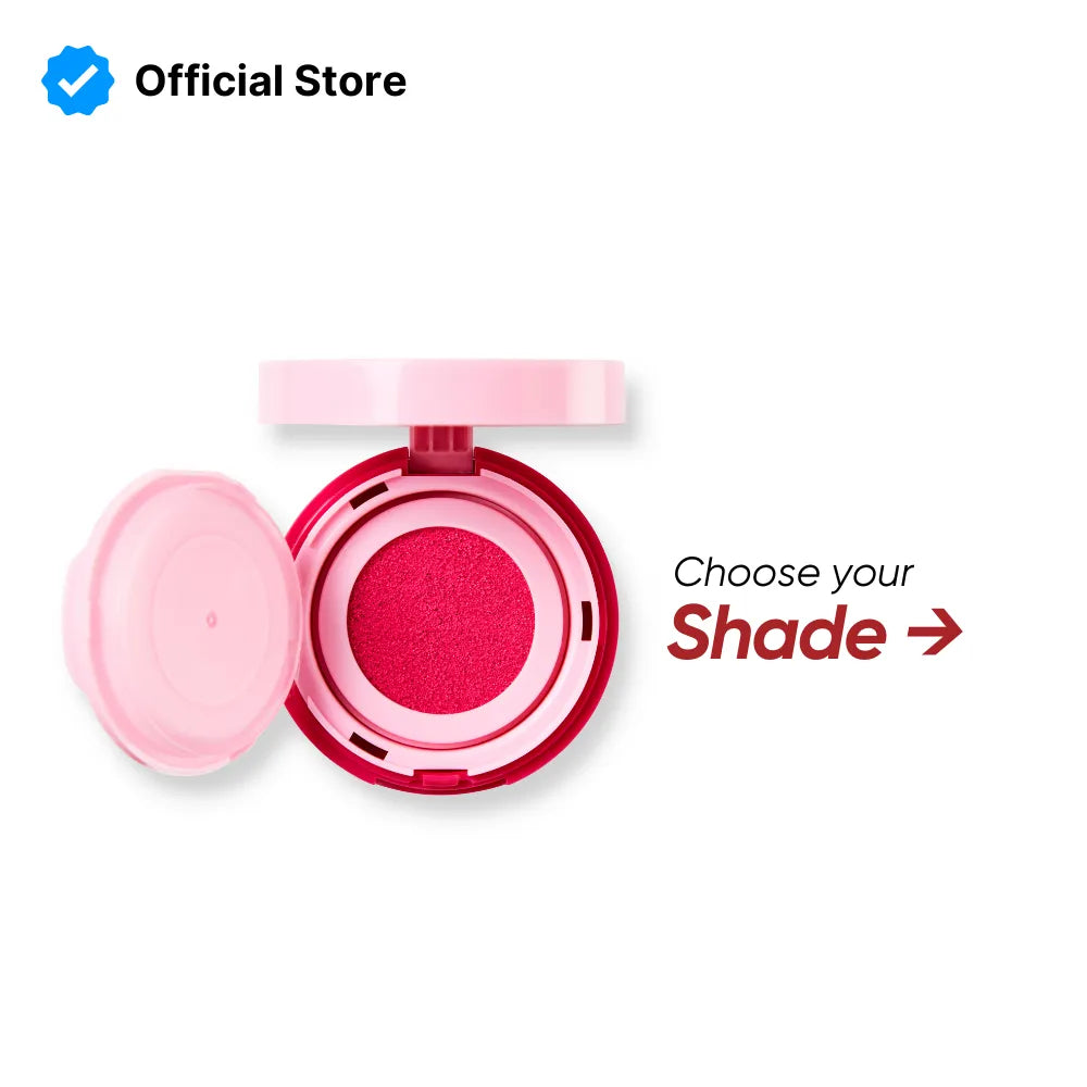 Trouble Maker Press Play Blush Cushion