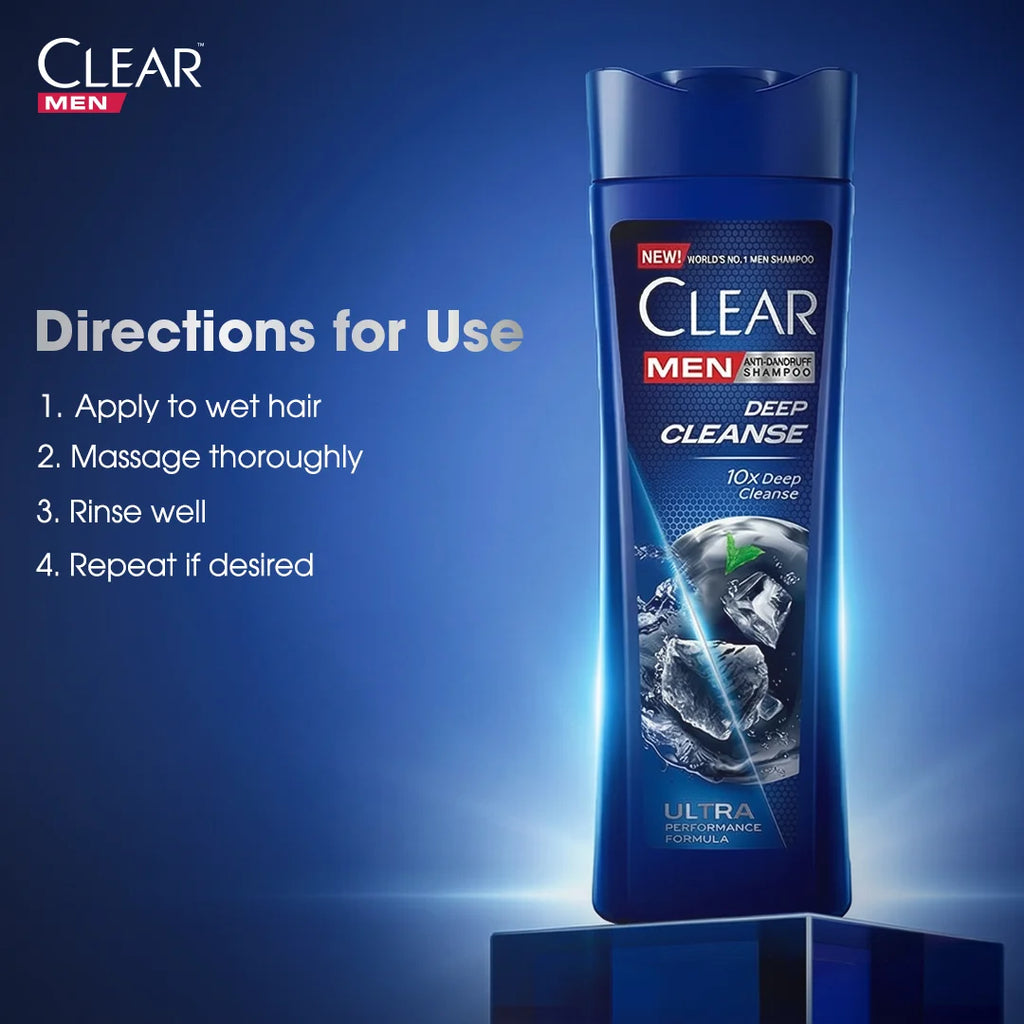 Clear Men Deep Cleanse Anti Dandruff Shampoo - 185ml