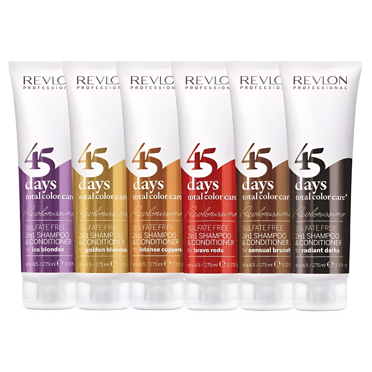 Revlon Professional Revlonissimo 45 Days Total Color Care Conditioning Shampoo - Intense Coppers - 275ml