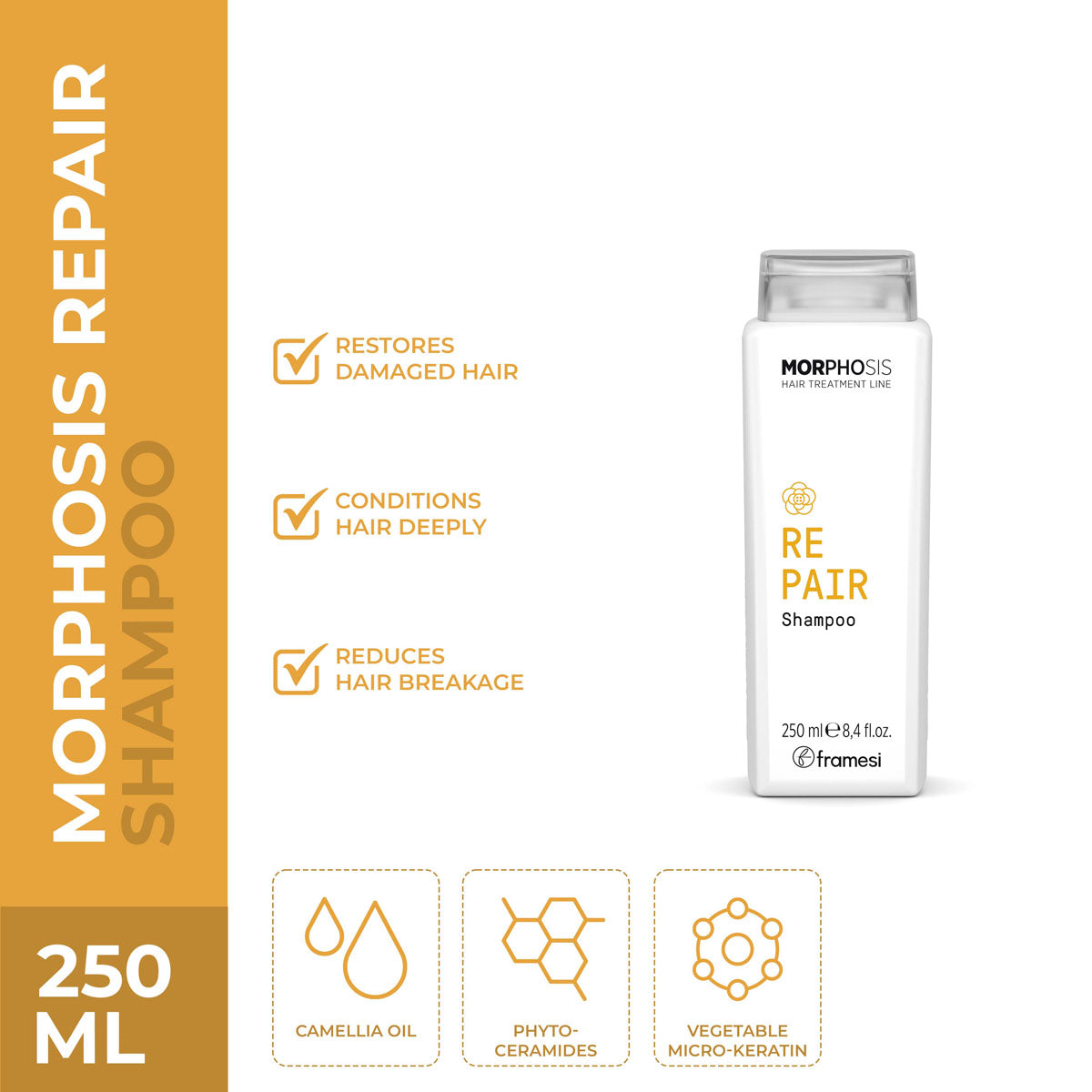 Framesi Morphosis Repair Shampoo - 250ml