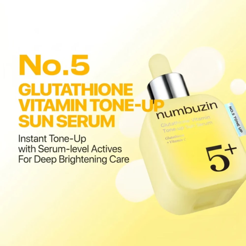 Numbuzin No.5 Glutathione Vitamin Tone-Up Sun Serum 30ml