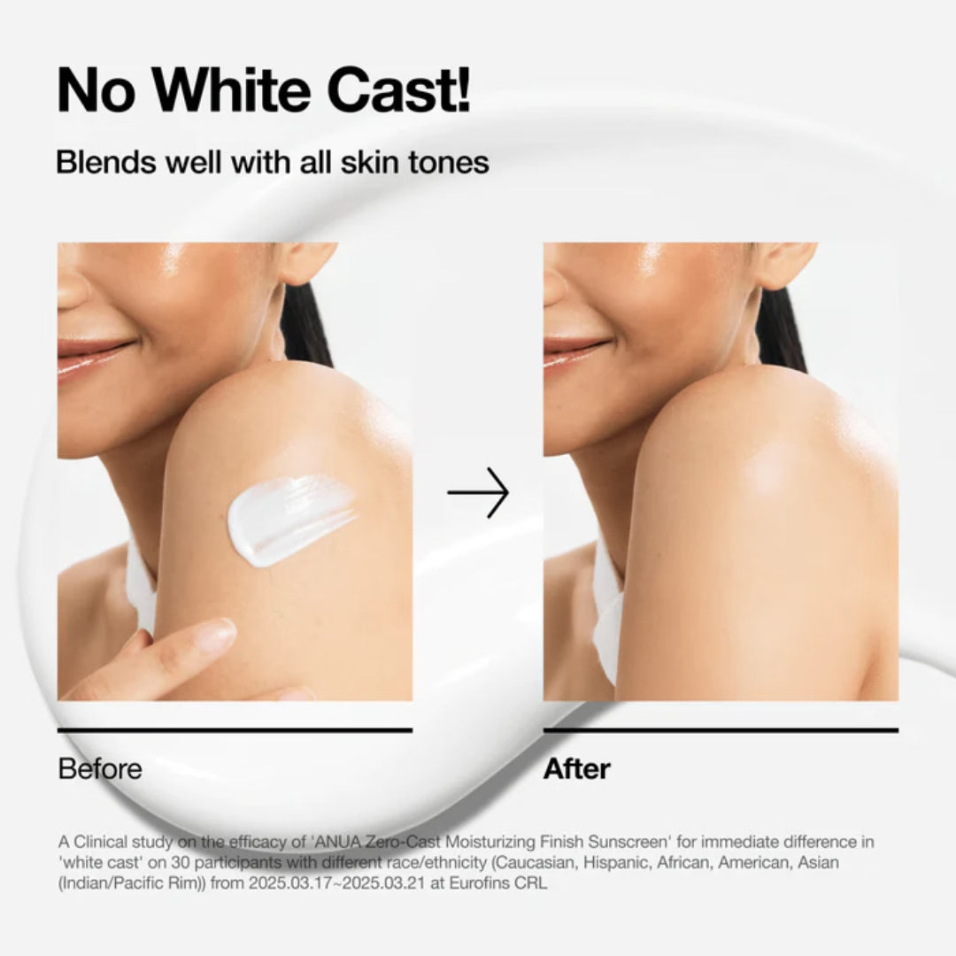 Anua Zero-cast Moisturizing Finish Sunscreen -50ml