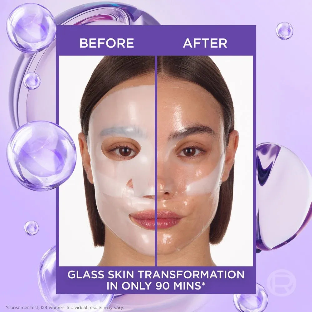 Loreal Paris Revitalift Glass Skin Hydrogel Glow Mask