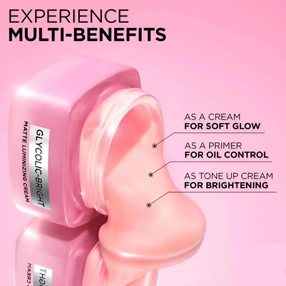 Loreal Paris Glycolic Bright Matte Luminizing Cream With Melasyl 30ml