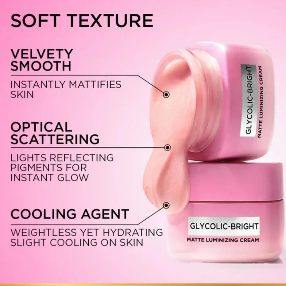 Loreal Paris Glycolic Bright Matte Luminizing Cream With Melasyl 30ml