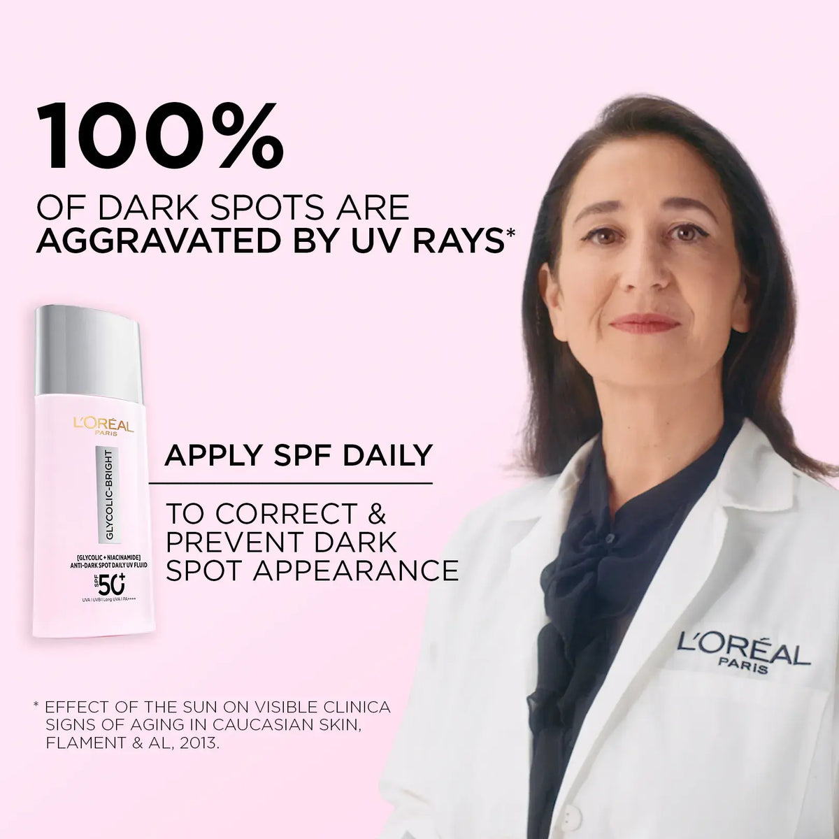 LOreal Glycolic Bright SPF 50+ UV Fluid: Anti-Dark Spot & Glowing Sunscreen