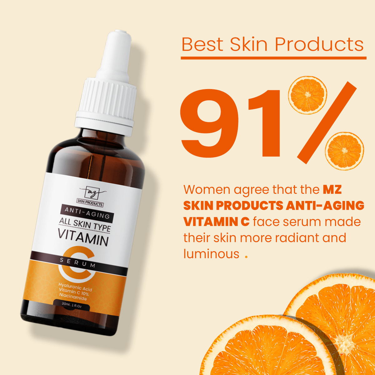 MzSkin Anti – Aging Vitamin C Serum - 30ml