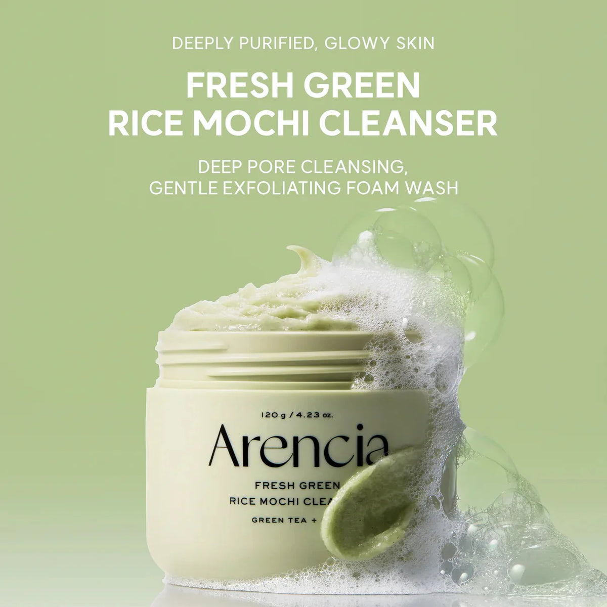 Arencia Fresh Green Rice Mochi Cleanser - 120g