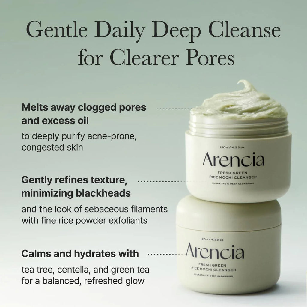 Arencia Fresh Green Rice Mochi Cleanser - 120g