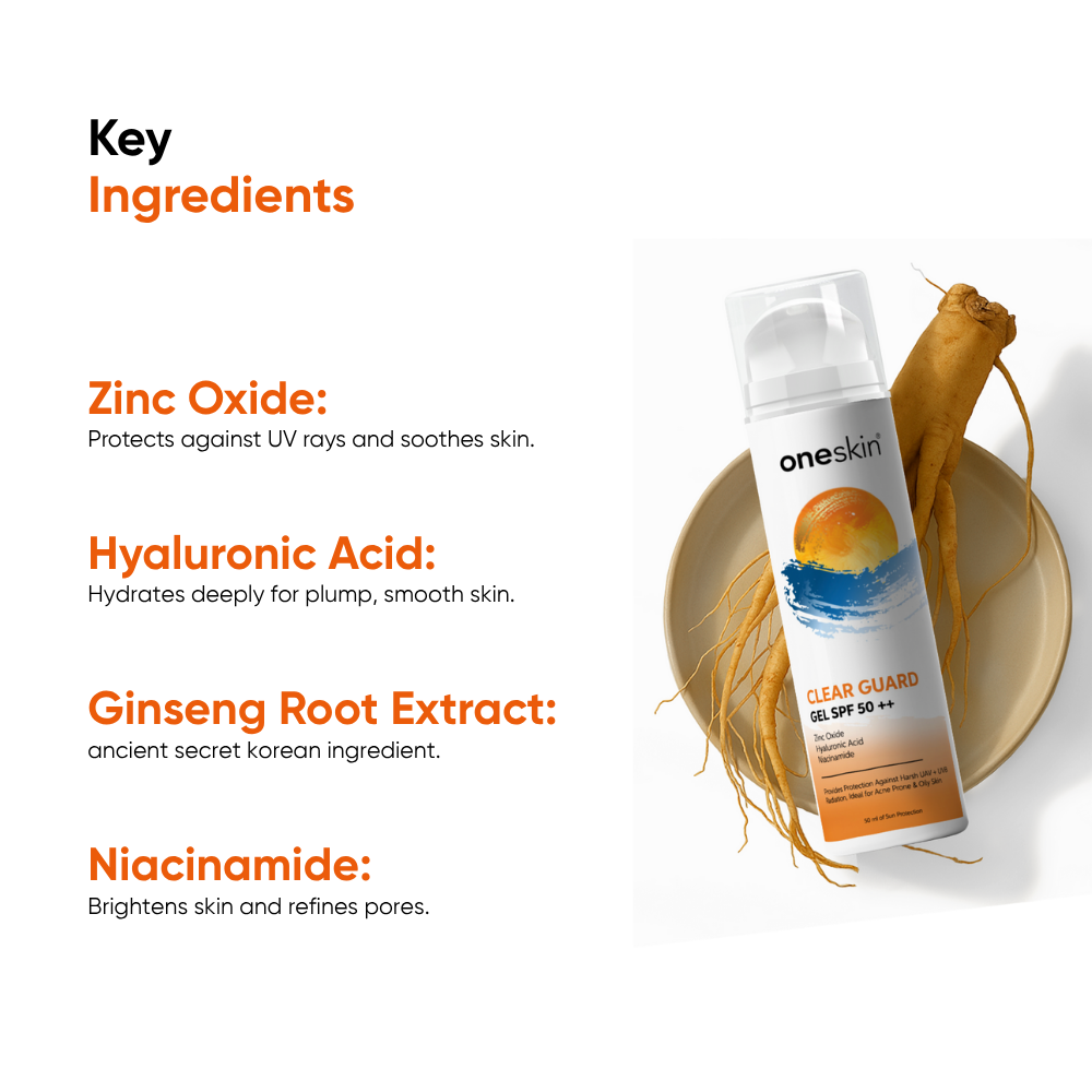 Oneskin Clear Guard Gel SPF 50++ - 50ml