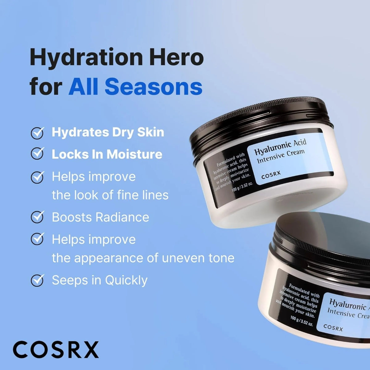 COSRX Hyaluronic Acid Intensive Cream - 100gm