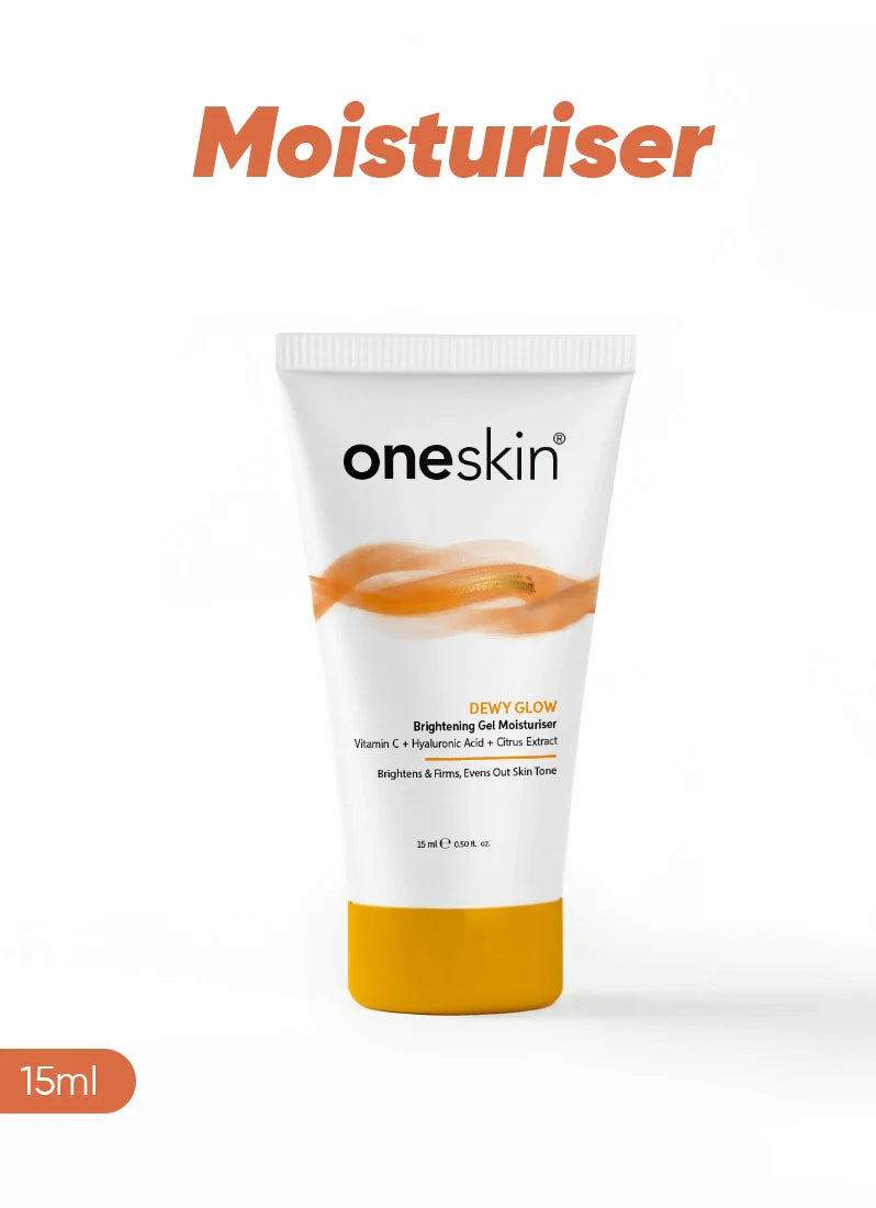 Oneskin Dewy Glow Brightening Gel Moisturizer 15ml - Travel Size