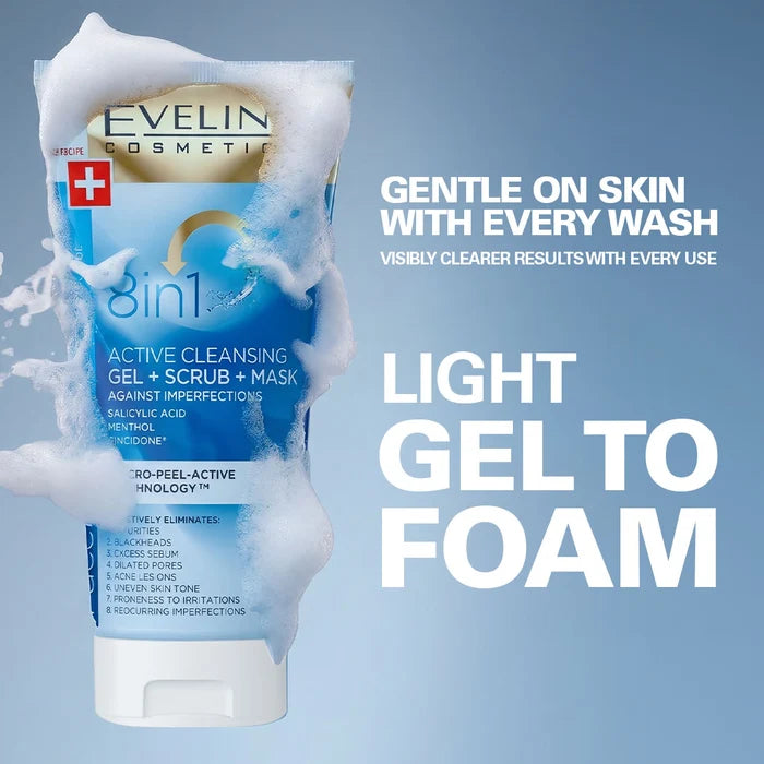 Eveline Facemed+ Cleansing Gel + Scrub + Mask - 150ml
