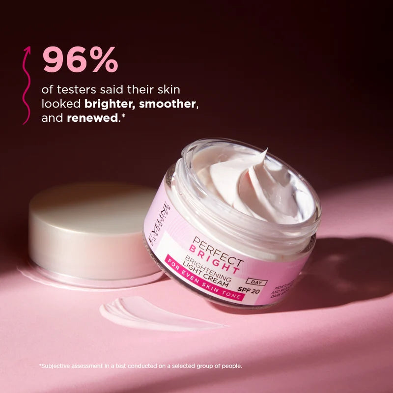 Eveline Perfect Bright Brightening 2% Light Day Cream SPF20 - 50ml