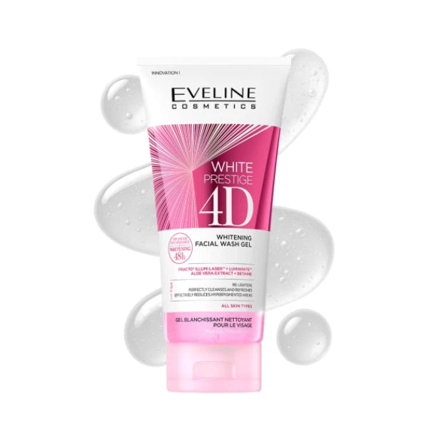 Eveline White Prestige 4D Facial Wash Gel - 200ml