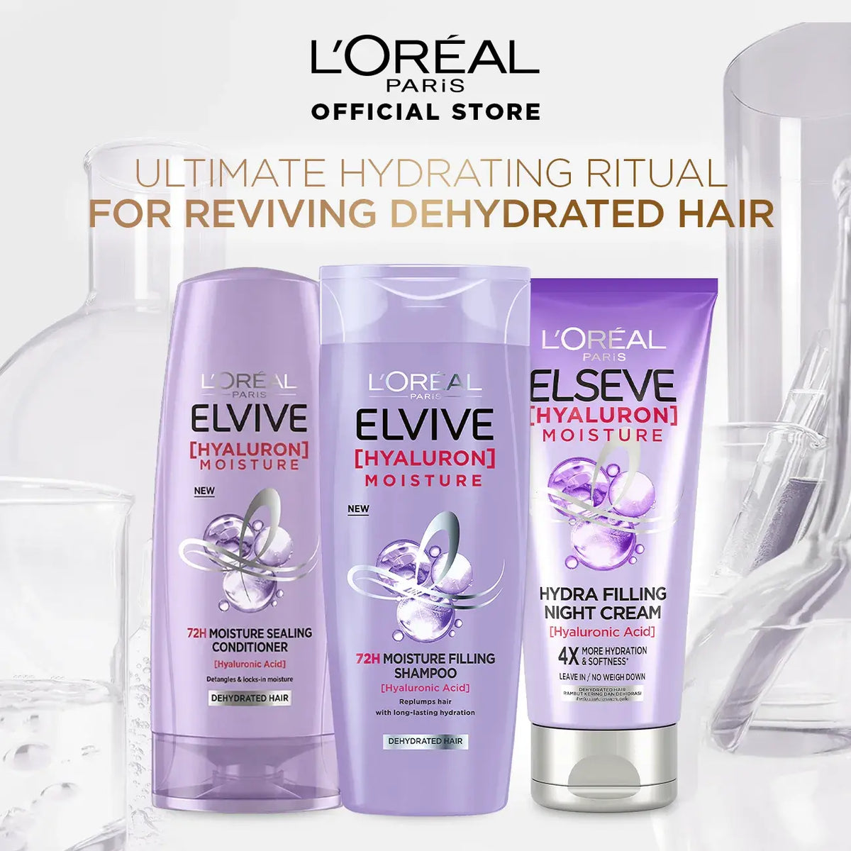 Loreal Paris Elseve Hyaluron Moisture Hydra Filling Night Cream 150ml