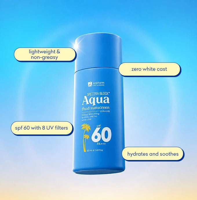 Jenpharm Spectra Block Aqua Fluid Sunscreen SPF 60 PA+++ - 50ml