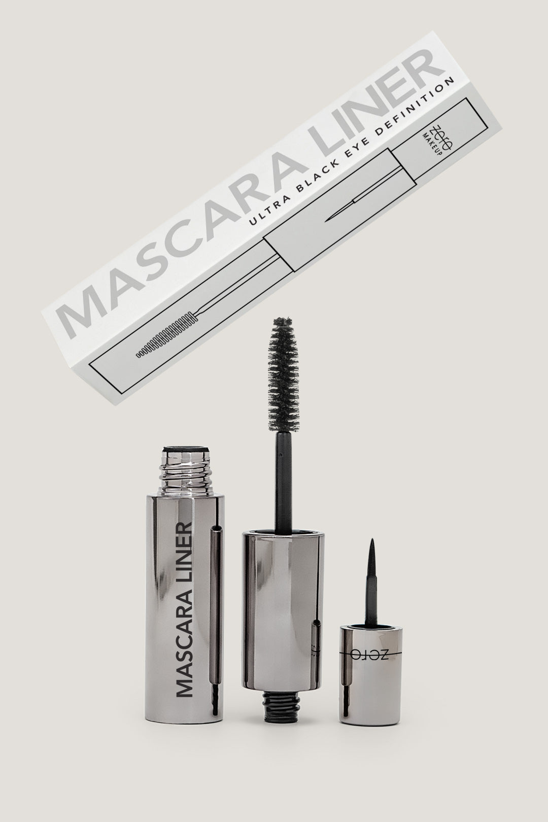 ZERO Makeup Mascara Liner | 2-in1 Eyeliner + Mascara | Ultra-Black Eye Definition