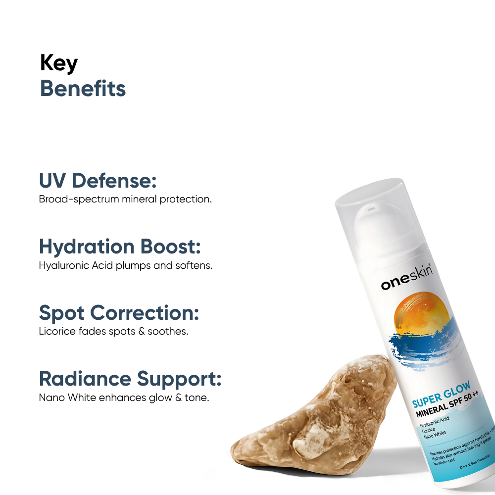 Oneskin Super Glow Mineral SPF 50++ - 50ml