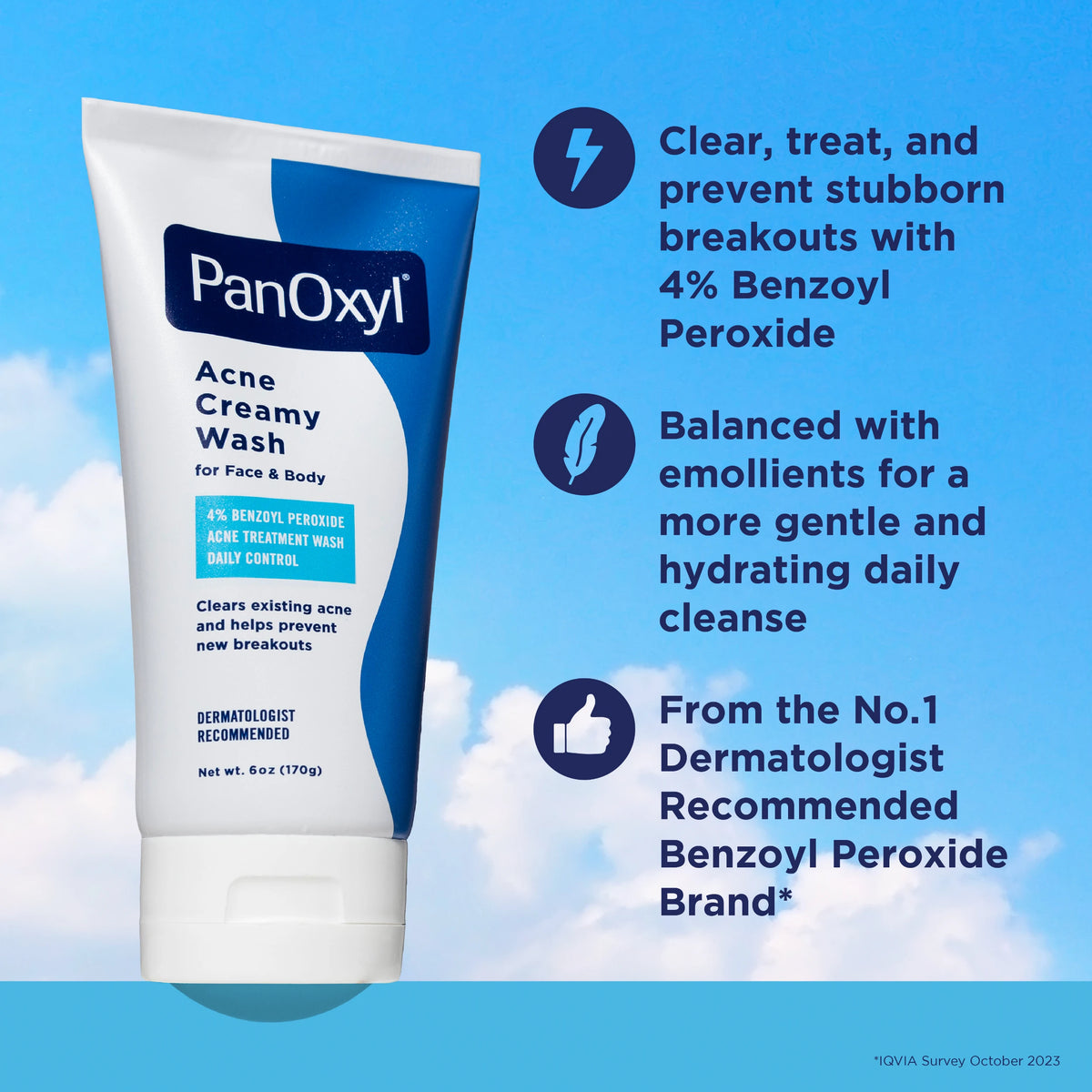 PanOxyl Acne Creamy Wash - 4% BPO