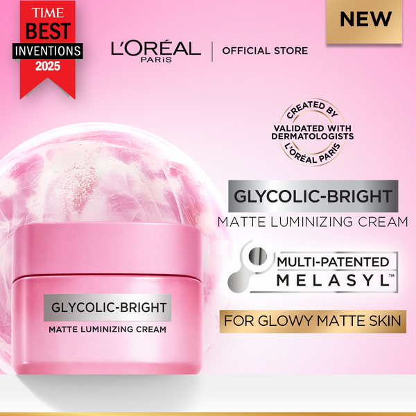 Loreal Paris Glycolic Bright Matte Luminizing Cream With Melasyl 30ml