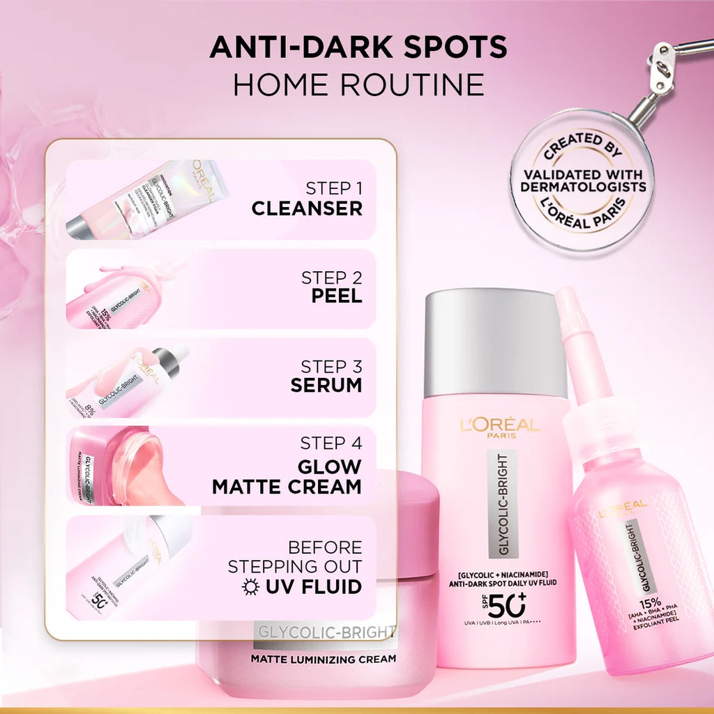 Loreal Paris Glycolic-Bright Anti-Dark Spot Exfoliant Peel -25ml