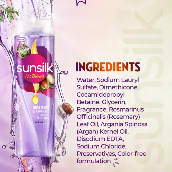 Sunsilk Rosemary & Argan Oil Shampoo - 205ml
