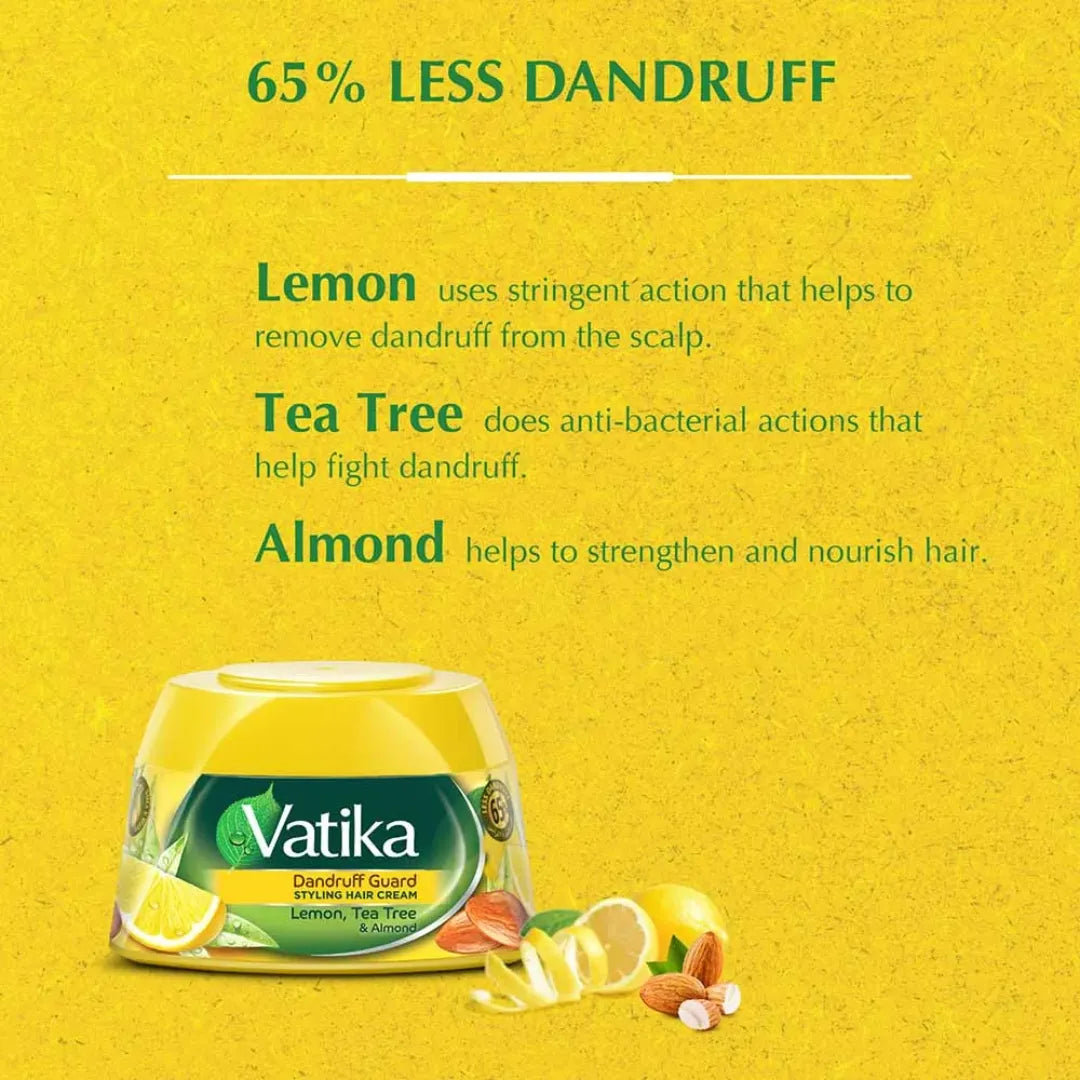 Vatika Dandruff Guard Styling Hair Cream - 140ml