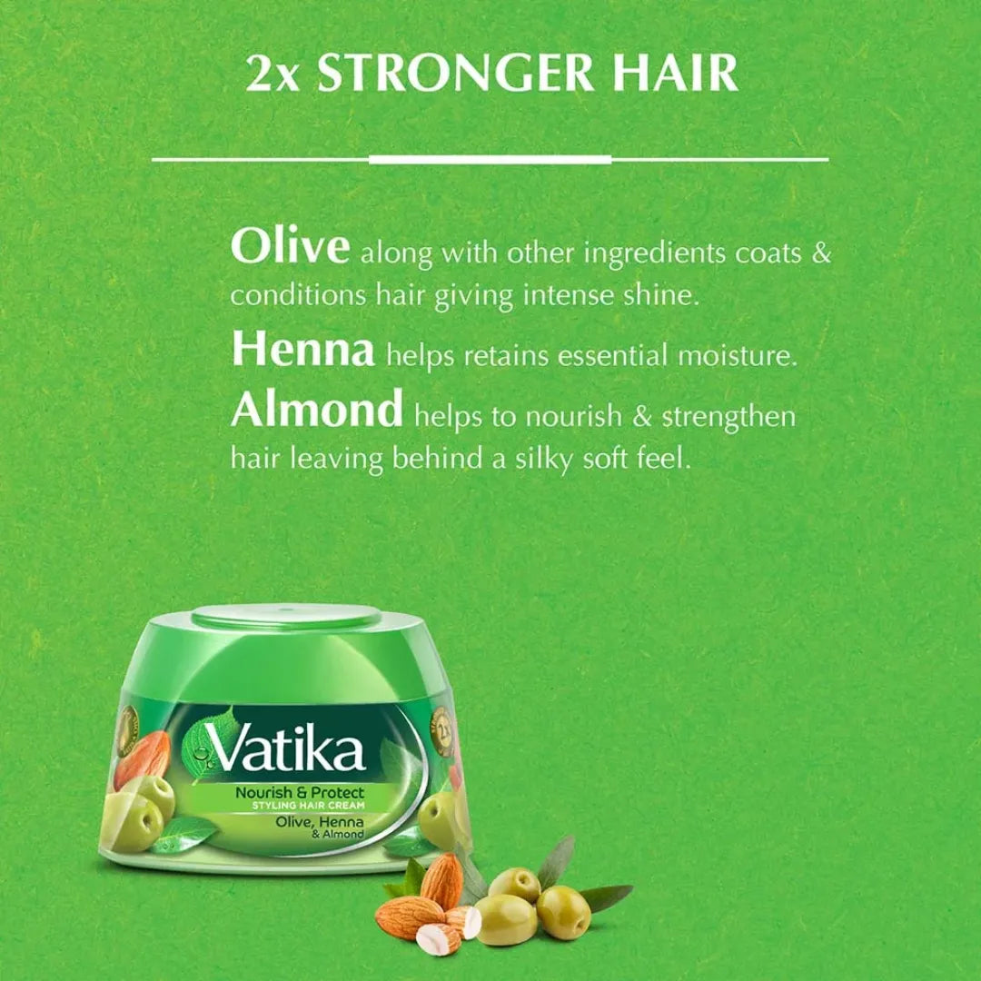 Vatika Nourish & Protect Styling Hair Cream - 140ml