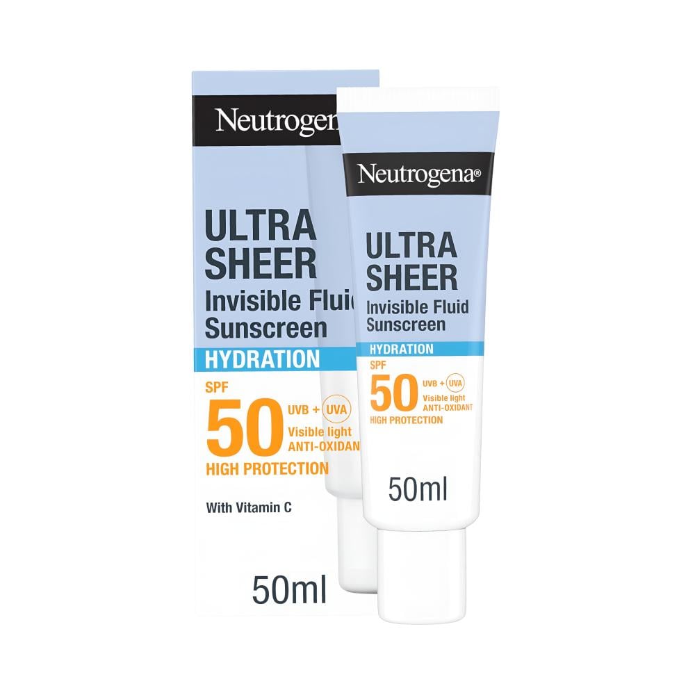 Neutrogena Ultra Sheer Invisible Cream Sunscreen Hydration SPF 50 50ml