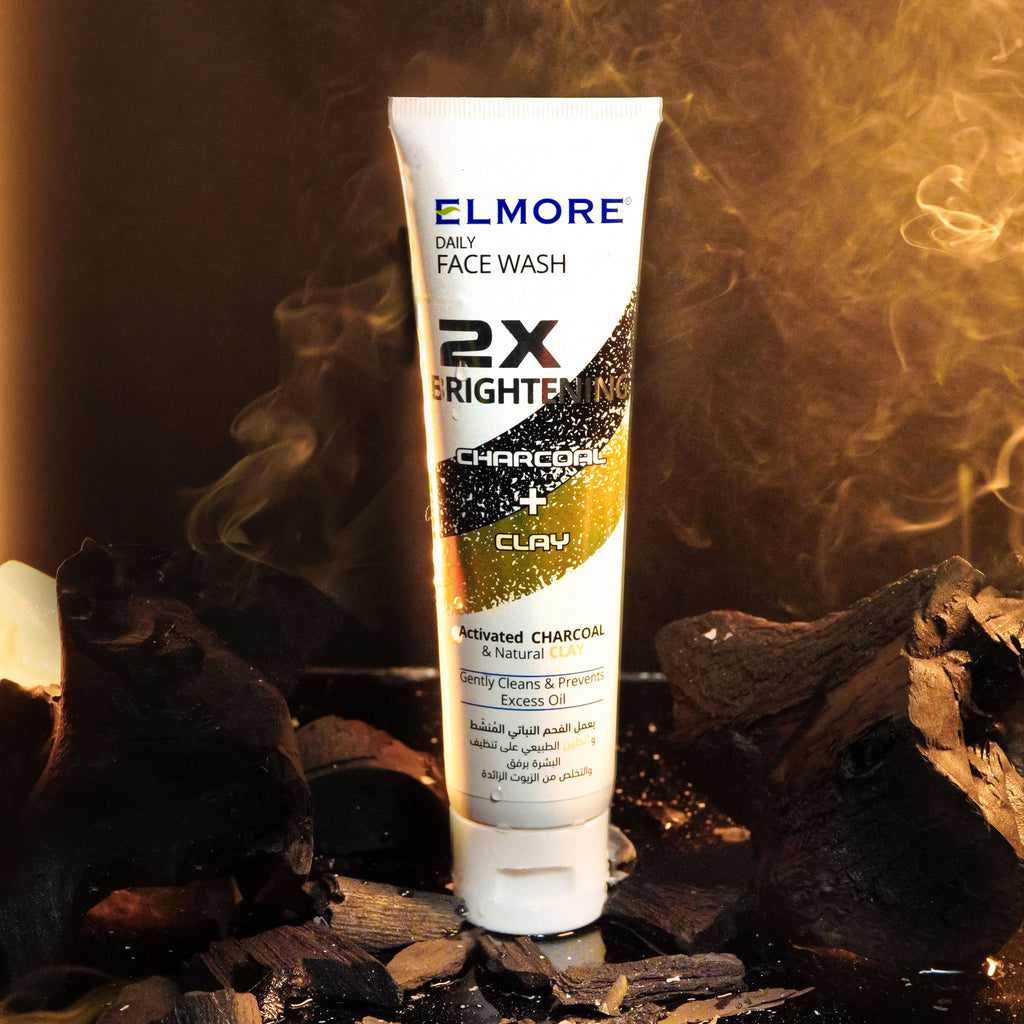 Elmore Charcoal + Clay Face Wash for deep cleansing and whitening