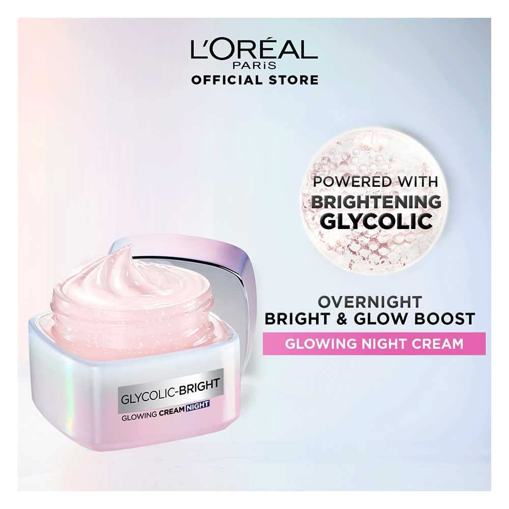 Loreal Paris Glycolic Bright Glowing Night Cream 50ml