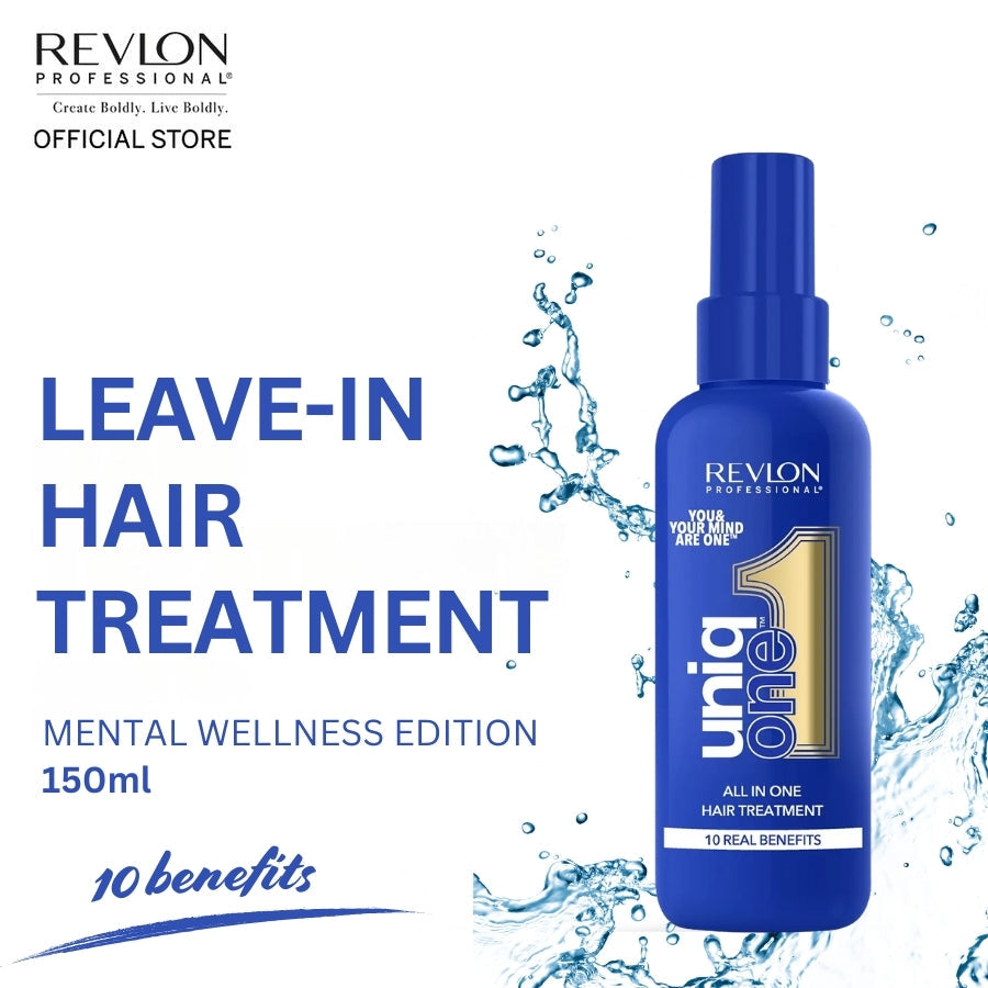 Revlon Professional UniqONE Repair Hair Spray Leave-In Treatment - 150ml - "All-in-One" 10 Benefits Hair Serum - Mental Wellness Edition