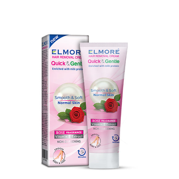 Gentle hair removal cream with rose extract by Elmore