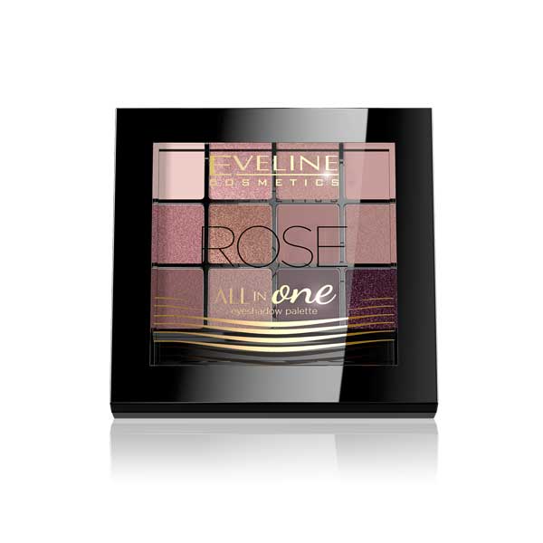 Eveline Eyeshadow Palette All In One 12 Colors Rose