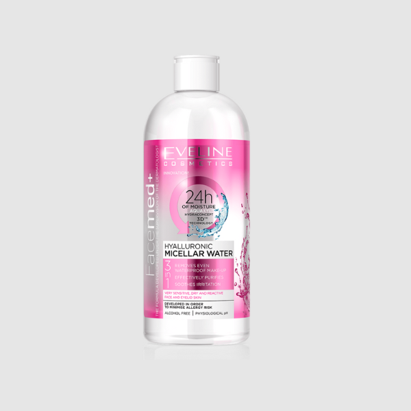 Eveline Facemed+ Hyaluronic Miceller Water  - 400ml 
